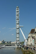 The London Eye. Posted by Lorraine at 07:53 (london eye side view)