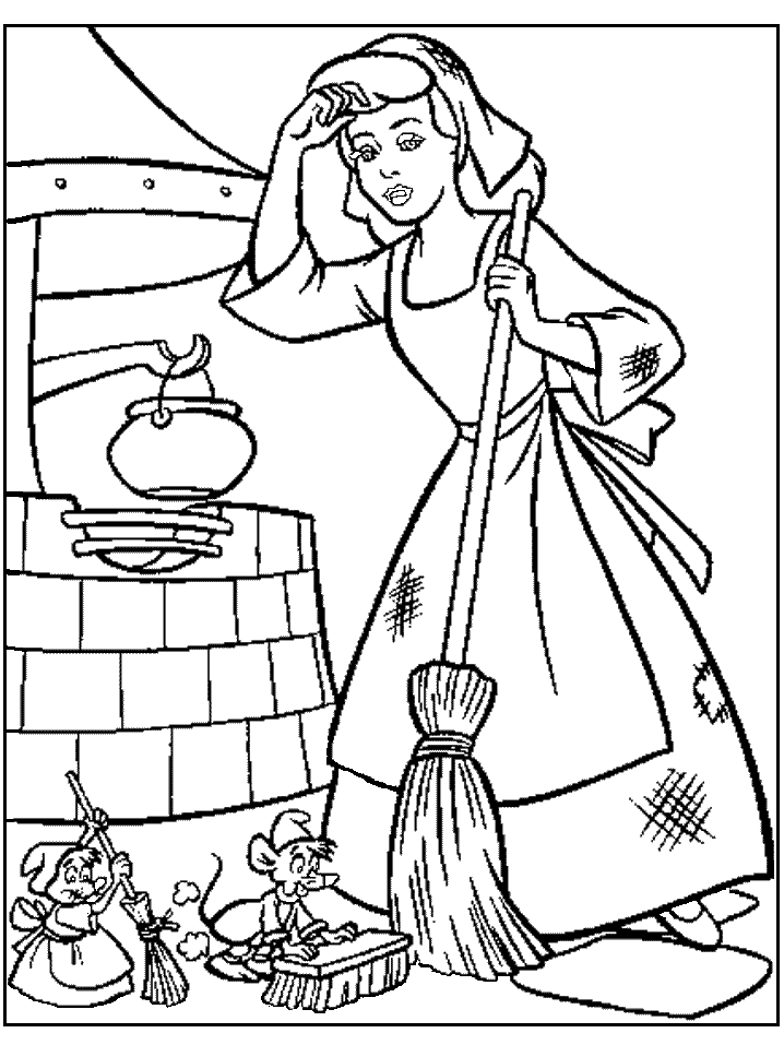 Download Princess Cinderella Coloring Pages Ideas