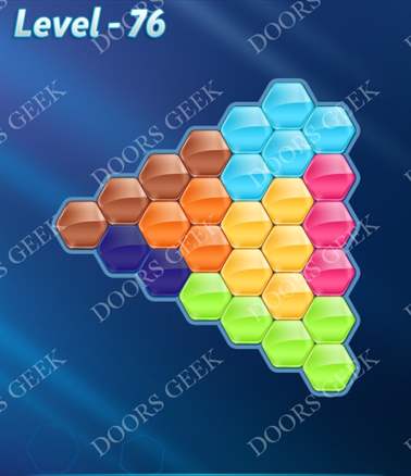 Block! Hexa Puzzle [Advanced] Level 76 Solution, Cheats, Walkthrough for android, iphone, ipad, ipod