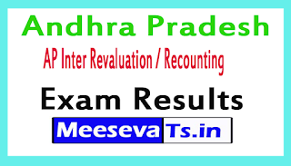 AP Inter Revaluation / Recounting Exam Results 2017