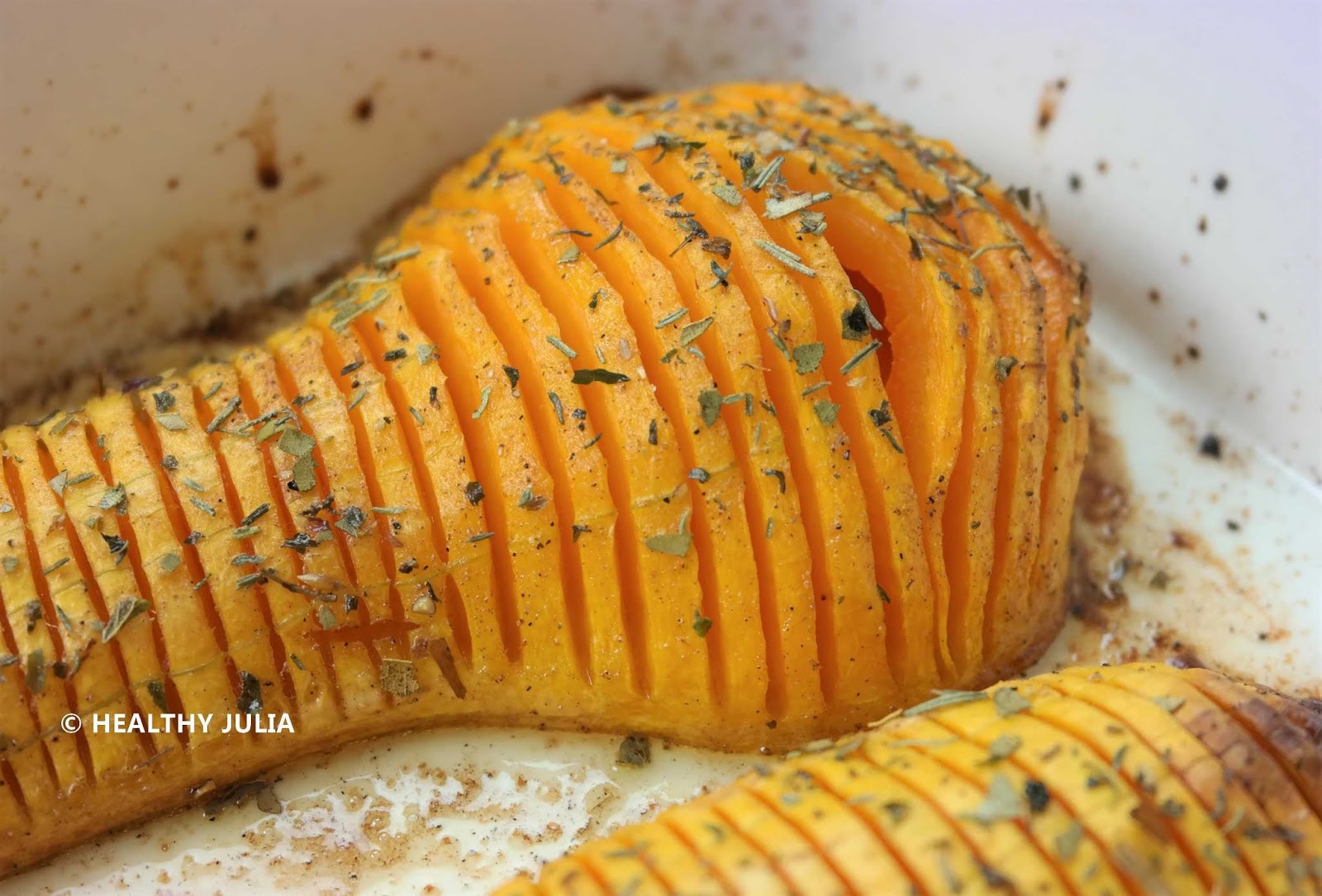 Cooking Julia Courge Butternut Facon Hasselback