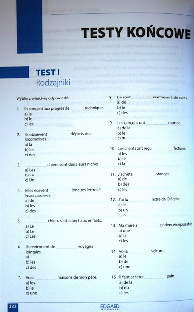 Recenzje #36 - Francuski Gramatyka z ćwiczeniami + konkurs - przykładowy test - Francuski przy kawie