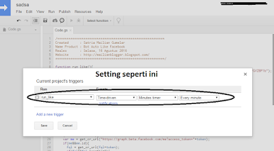 Tutorial Membuat Auto Like Facebook Menggunakan Google Script