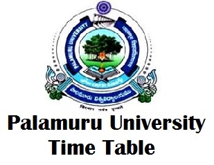 Palamuru University Timetable 2017