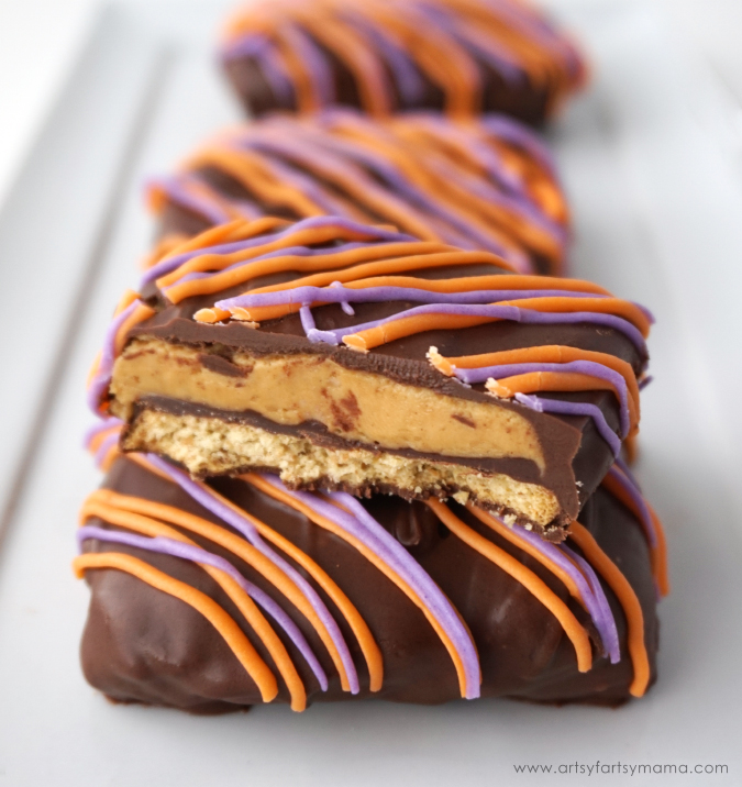 Halloween Chocolate Peanut Butter Squares