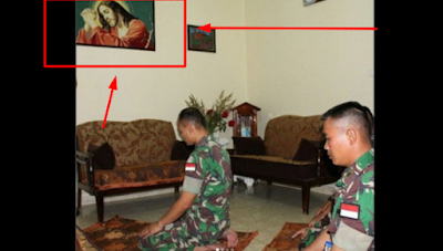 Salat di Depan Gambar Yesus, Foto 3 Prajurit TNI ini Ramai Jadi Omongan, Ternyata Ini...