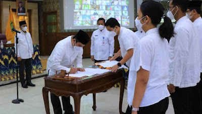 Walikota Tangerang Lantik 91 Kepala Sekolah, 40 Pengawas dan 5 Guru 