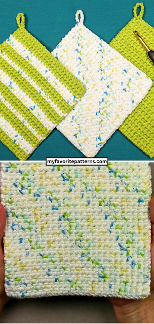 Free Thermal Stitch Crochet Potholder Pattern