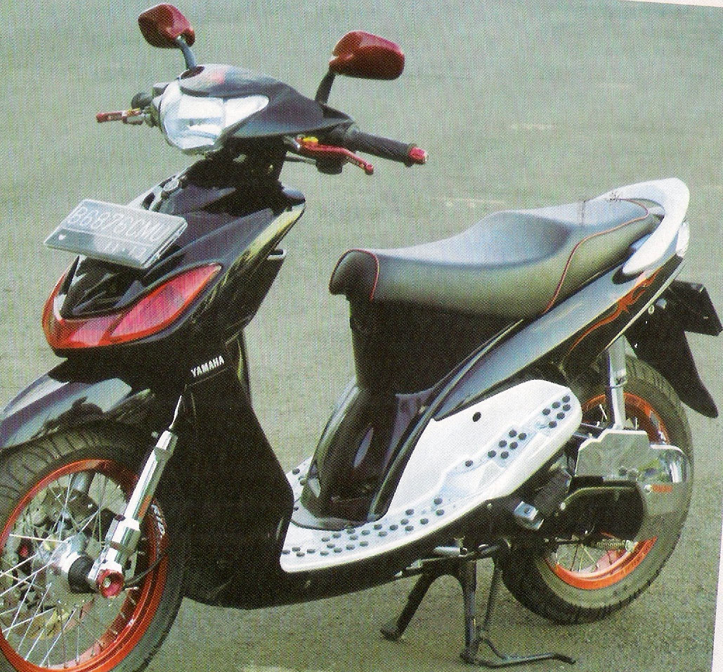 Modifikasi Motor Mio Sporty Hitam Modifikasi Motor Kawasaki Honda