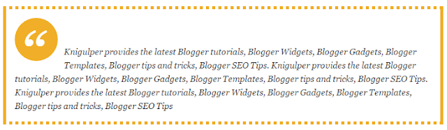 Blogger Blockquote widget style 3