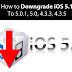 Downgrade iOS 5.1.1 ke iOS 5.0.1 Menggunakan RedSn0w 0.9.11b1