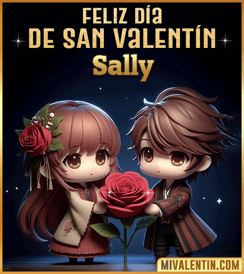 Imagen Gif feliz día de San Valentin Sally