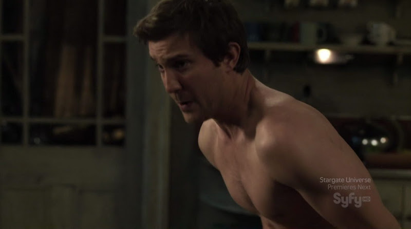 Sam Huntington Shirtless on Being Human s1e08