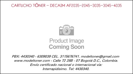 CARTUCHO TÓNER - DECAIM AF2035-2045-3035-3045-4035