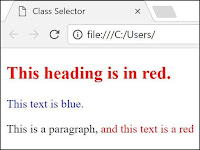 Class Selector in CSS Example