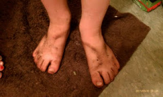 dirty feet