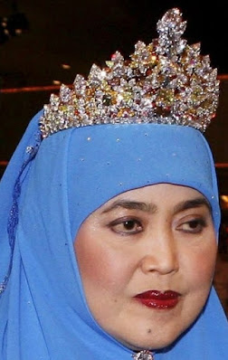 multi colored diamond tiara queen saleha brunei