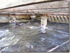 plastic in the crawlspace