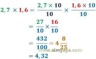  Gambar: Contoh Jawaban Soal perkalian pecahan desimal 