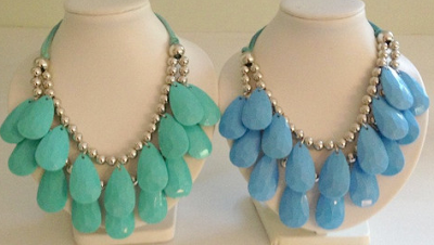 Mint Aqua | necklaces for charity | blog.sassyshortcake.com