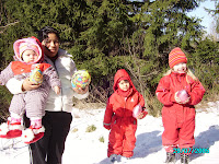 The girls with their easter eggs