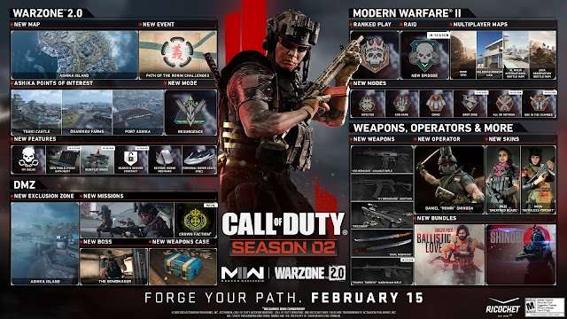 Call of Duty: Modern Warfare II and Warzone 2.0 season 2 roadmap