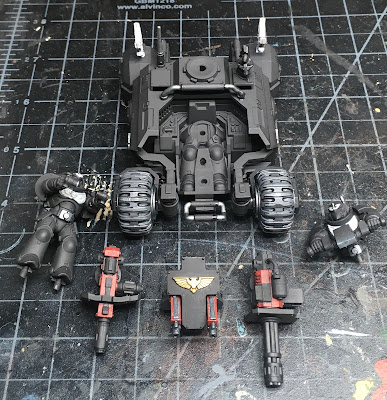 Dark Angels Ravenwing Primaris Invader ATV WIP