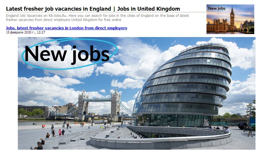 Jobs in England | Latest fresher Vacancies United Kingdom