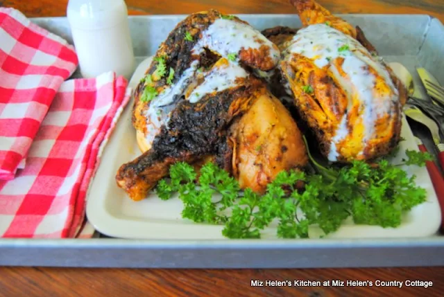 Grilled Chicken with Alabama White Sauce at Miz Helen's Country Cottage