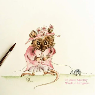 British wildlife watercolour illustration mouse : artist and illustrator : watercolour workshops.