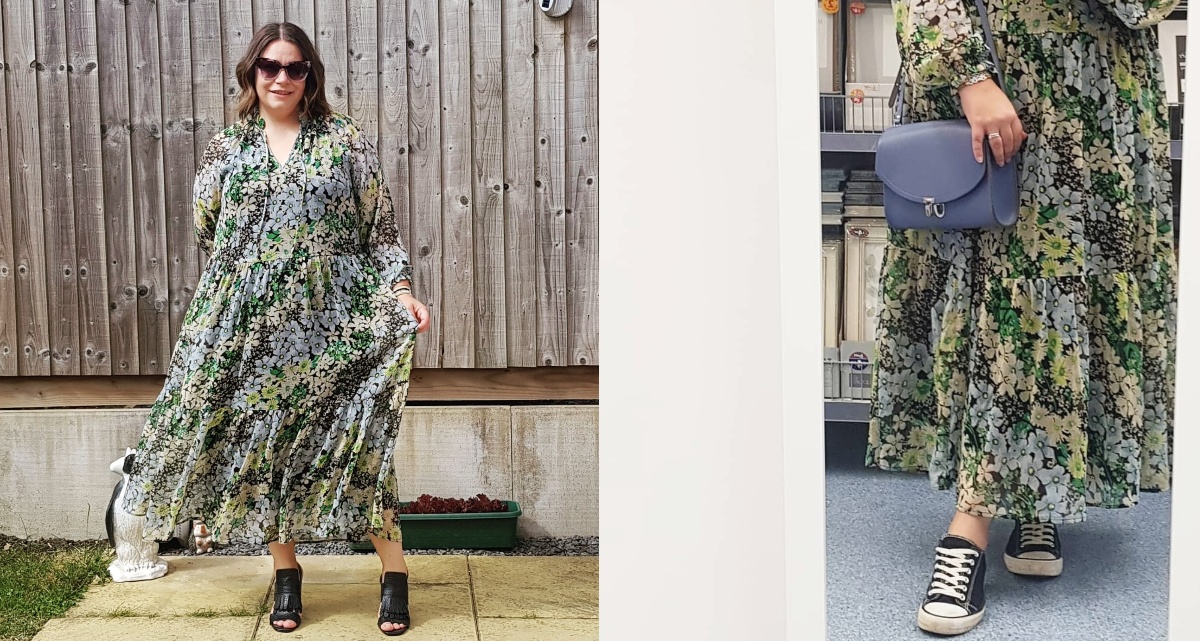 Wearing My Wardrobe: Green Floral Wearing My Wardrobe: Green Floral