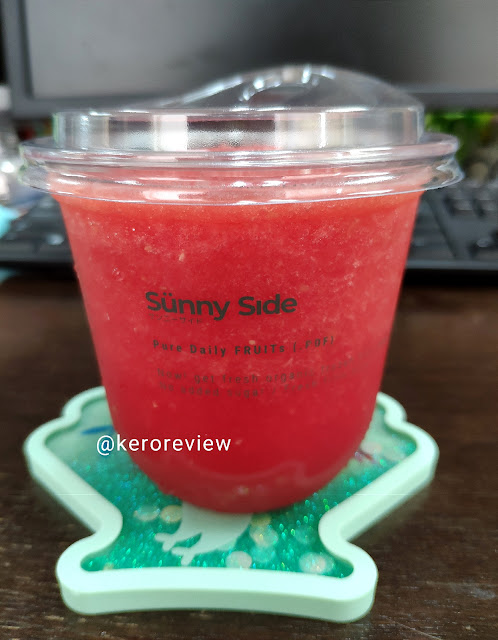 รีวิว ซันนี่ไซด์ น้ำแตงโมปั่น (CR) Review Watermelon Smoothies, Sunny Side Brand.