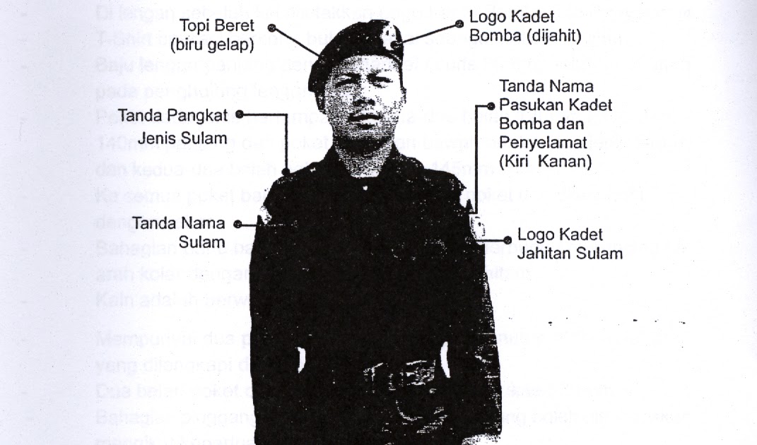 Unit Beruniform Kadet Bomba  Dan  Penyelamat  Pakaian 