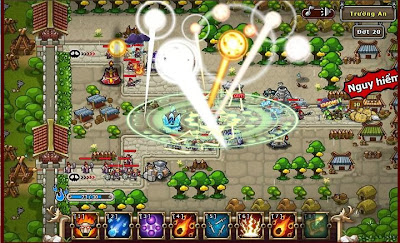 Ngoài ra các tính năng độc nhất vô nhị trong game chiến thuật Tower Defense như An dân, quần anh chiến...sẽ giúp các chúa công khẳng định uy thế của mình.