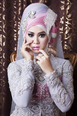 model hijab pengantin modern