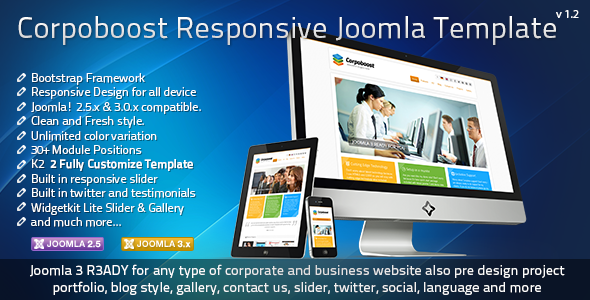 Corpoboost - Responsive Joomla Template  - Business Corporate