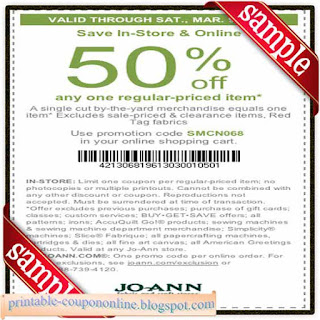 Free Printable Joann Coupons