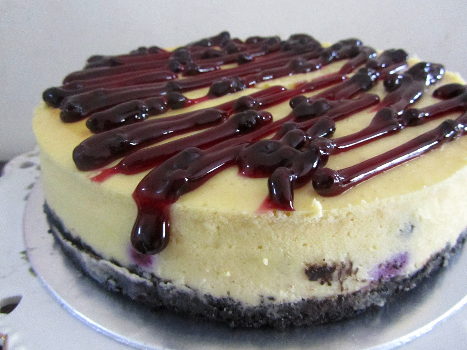 -: Blueberry Cheesecake.