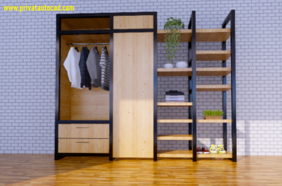 Harga wardrobe per meter dizar furniture