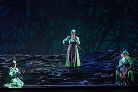 IN PERFORMANCE: a scene from FRANCESCA ZAMBELLO's production of Richard Wagner's GÖTTERDÄMMERUNG at Washington National Opera, May 2016 [Photo by Scott Suchman, © by Washington National Opera]