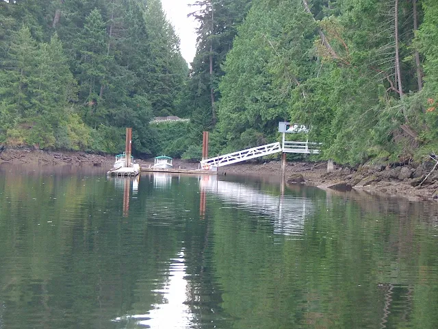 Butchart Garden Canada dinghy dock