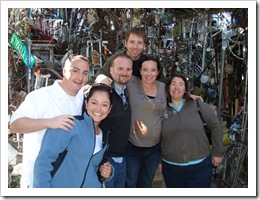 G, Mariana, Jer, John, Jenny & Michele at the Cathedral of Junk.