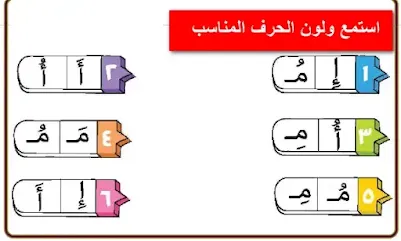 كيفية كتابة حرف م