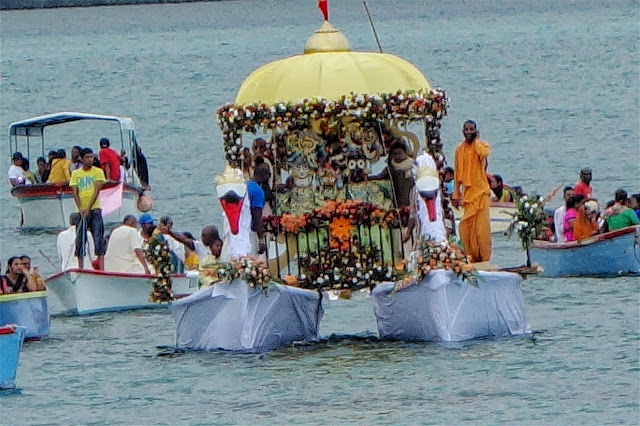 Ratha Yatra Festival on the Water Mahebourg, Mauritius--13 December 2015