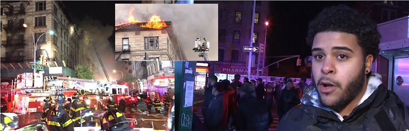 Diecisiete heridos y docenas de dominicanos desplazados por voraz incendio en edificio  del Alto Manhattan