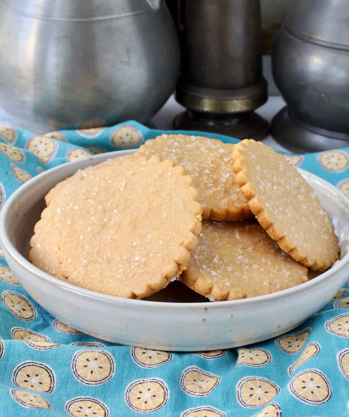 Homemade Graham Crackers in a bowl.