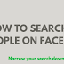 How to Search for someone On Facebook