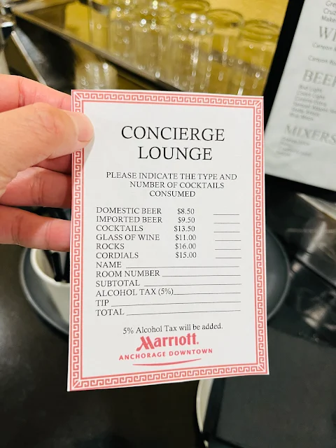 Review Concierge Lounge at Marriott Anchorage Downtown For Marriott Bonvoy Elite Members & Concierge Lounge Access Rooms