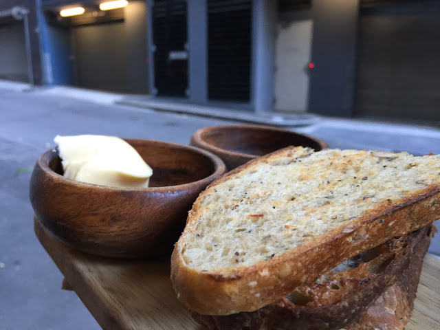 Sydney Cafe Cre Asion - House Baked Mixed Grain Sourdough with Butter