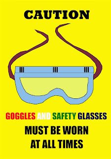 GOGGLES AND SAFETY GLASSES OH&S SIGNAGE